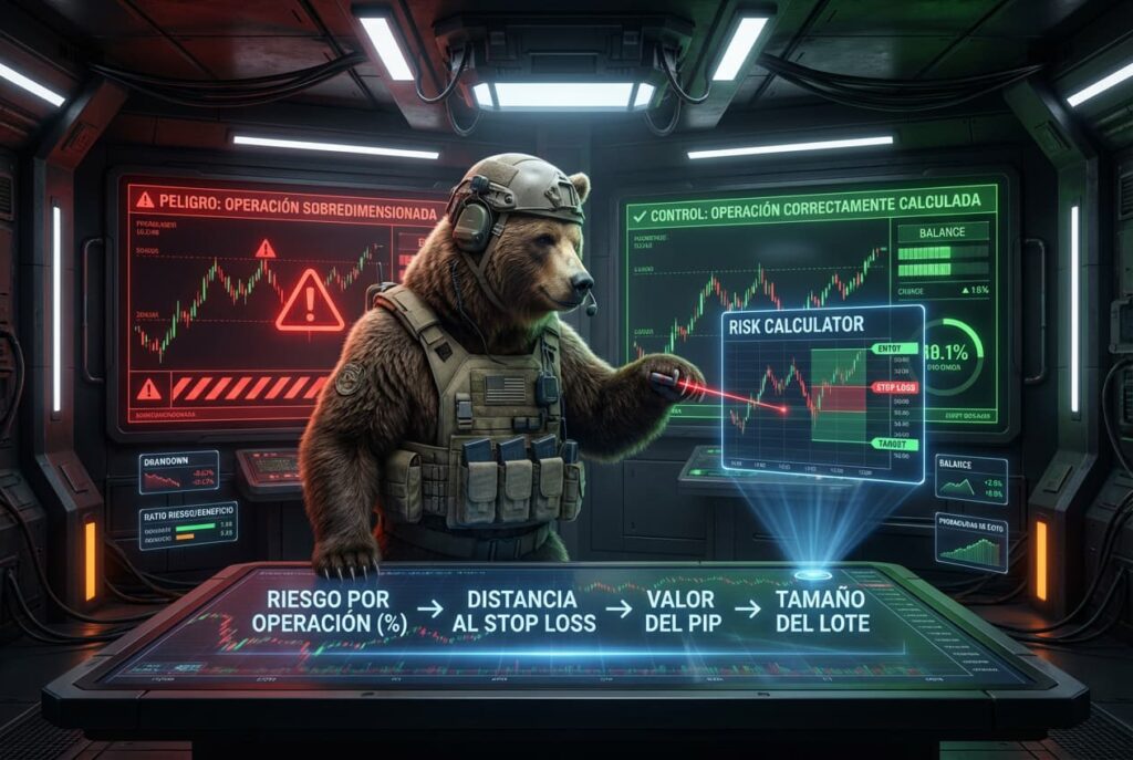 ¿Cómo calcular el tamaño adecuado de la posición en una operación?