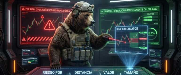 ¿Cómo calcular el tamaño adecuado de la posición en una operación?