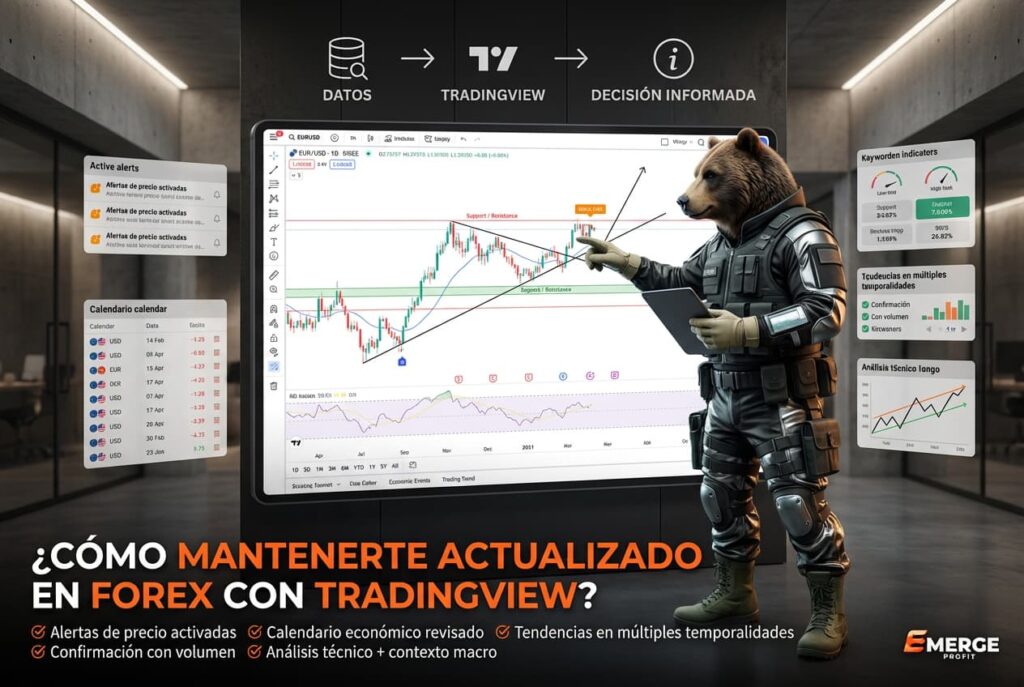 ¿Cómo mantenerse actualizado sobre tendencias en forex con TradingView?