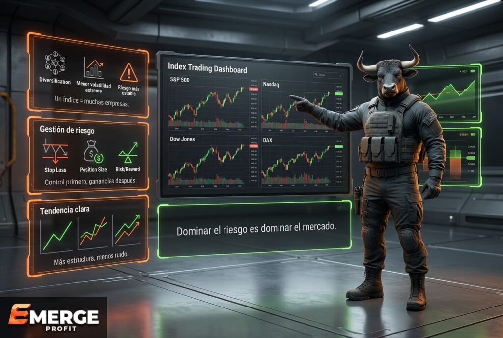 Trading de Índices: Domina los Mercados con Menor Riesgo