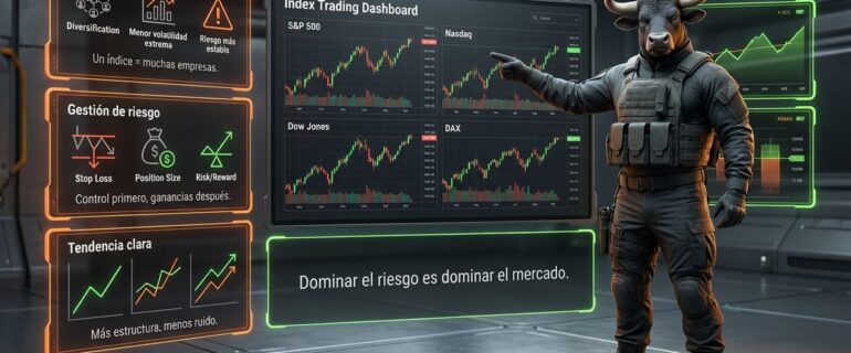 Trading de Índices: Domina los Mercados con Menor Riesgo Trading de Índices: Domina los Mercados con Menor Riesgo