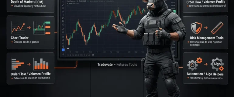 Herramientas clave de Tradovate para traders de futuros