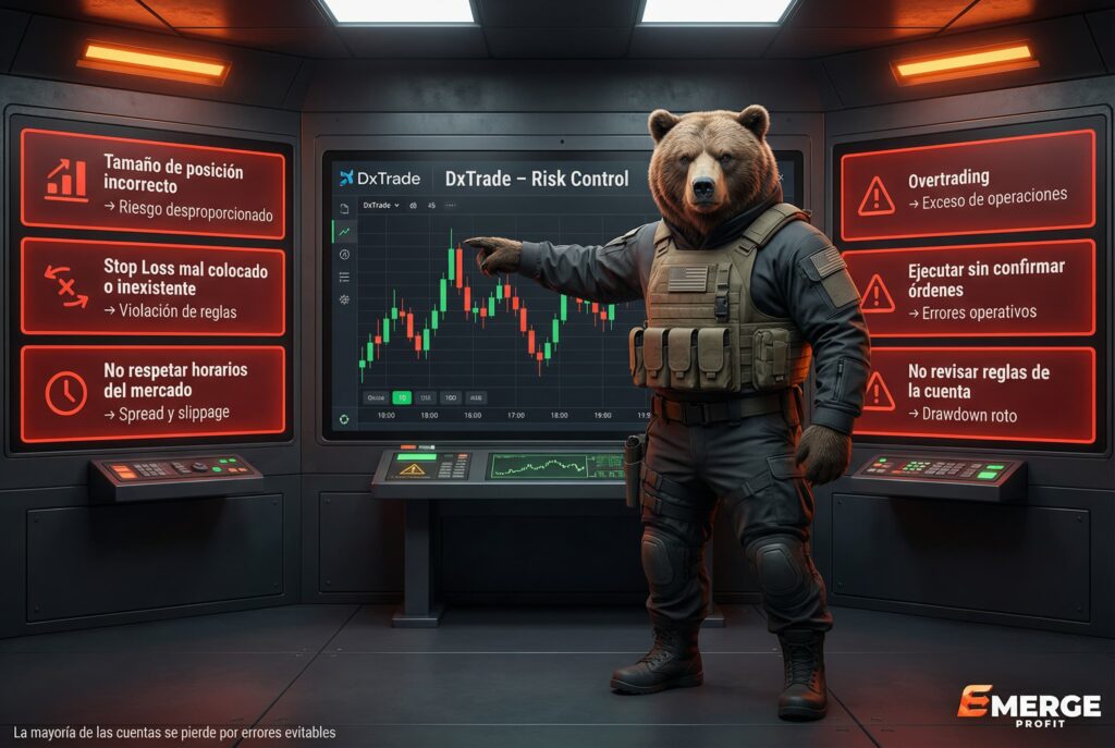 Errores frecuentes al operar en DxTrade que pueden costarte una cuenta