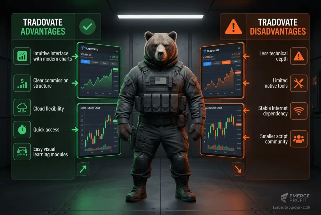 Ventajas y Desventajas de Tradovate para Trading de Futuros