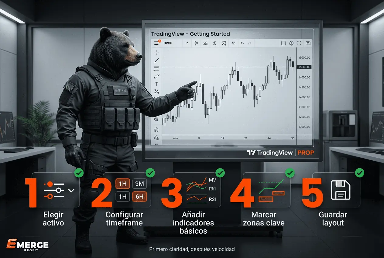 Cómo usar TradingView paso a paso: guía clara para traders.
