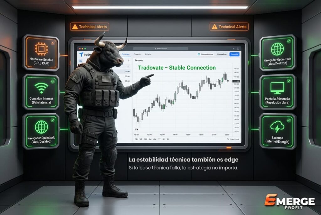 Requisitos Técnicos para Operar sin Problemas en Tradovate