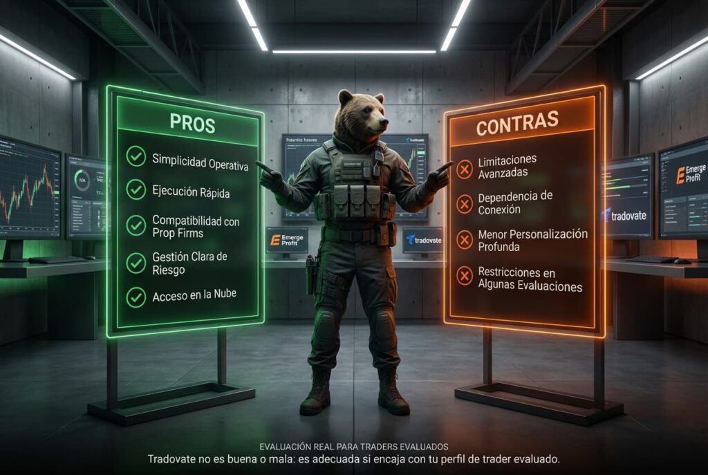 ¿Tradovate es adecuada para traders evaluados? Pros y contras reales