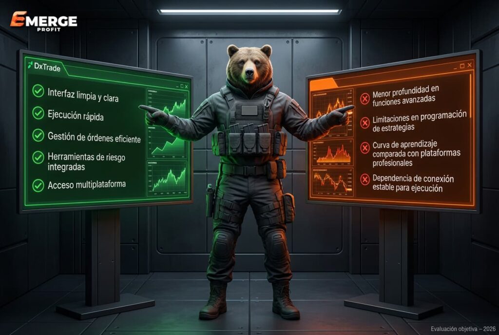 Ventajas y Desventajas de DxTrade para Trading Online
