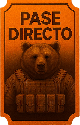 Pase directo Emerge oso