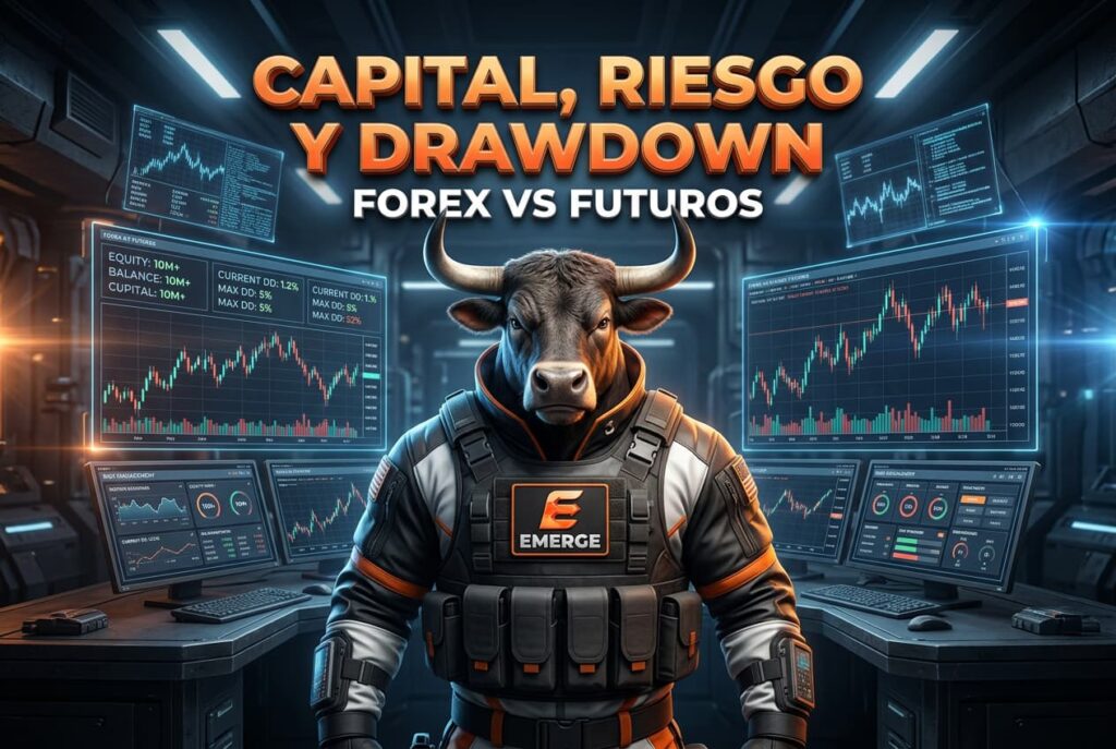 Capital, riesgo y drawdown: Forex vs Futuros